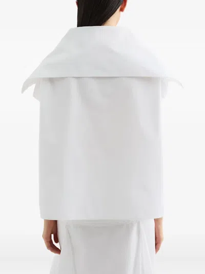 Jil Sander Large Cape Collar Volume Top
