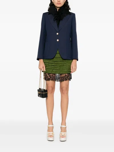 Valentino Single Breast Wool Silk Blazer