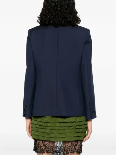Valentino Single Breast Wool Silk Blazer