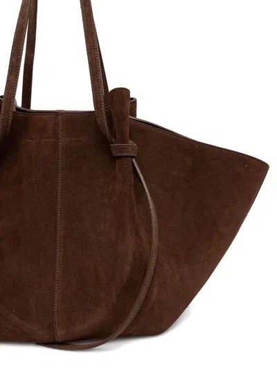 Yuzefi Logo Tote Bag In Brown