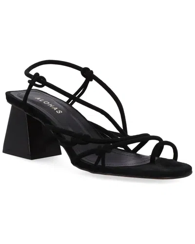 Alohas Goldie Leather Sandal In Black