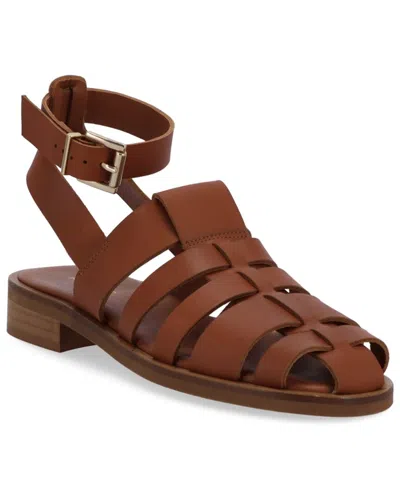 Alohas Perry Leather Sandal In Brown