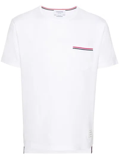 Thom Browne Rwb Pocket T-shirt In White