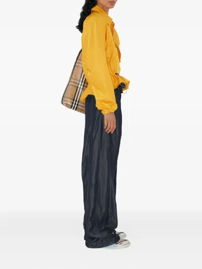 Burberry Satin Hooded Trench Coat