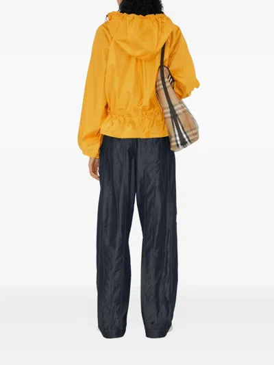 Burberry Satin Hooded Trench Coat