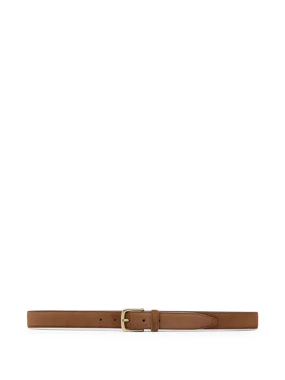 金色扣环皮质腰带