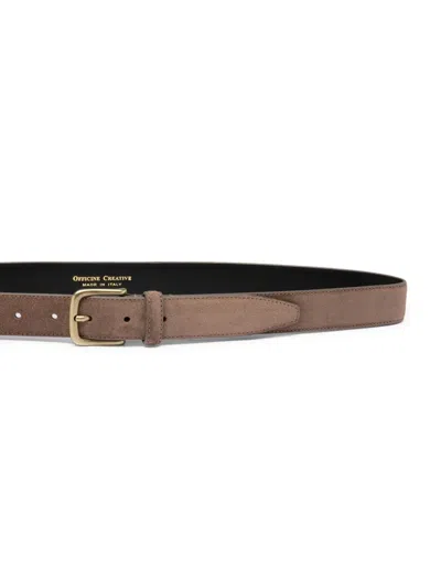 绒面皮窄款腰带