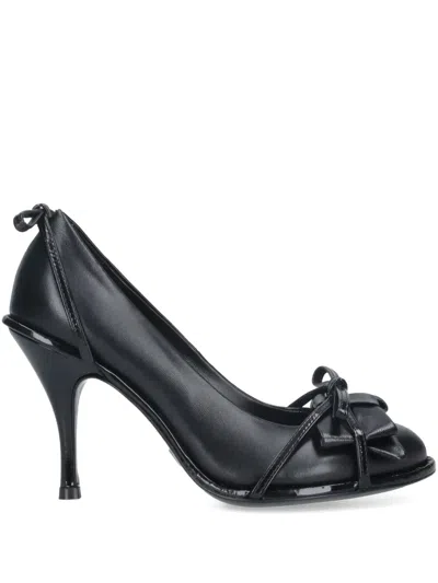 All In Decollete Pumps With Bow In Black