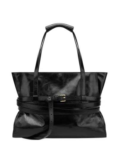 Moschino Shopper With Adjustable Shoulder Strap And Belt Detail
