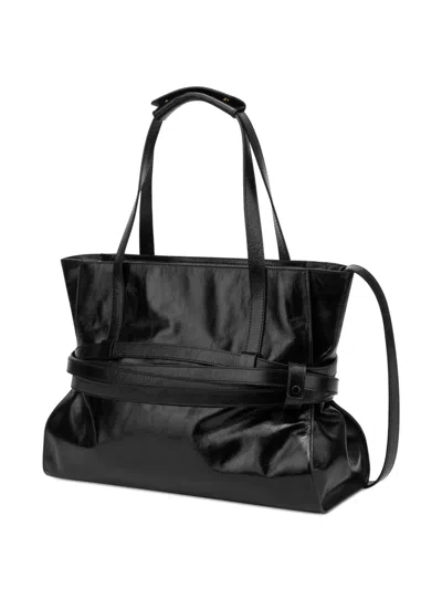 Moschino Shopper With Adjustable Shoulder Strap And Belt Detail