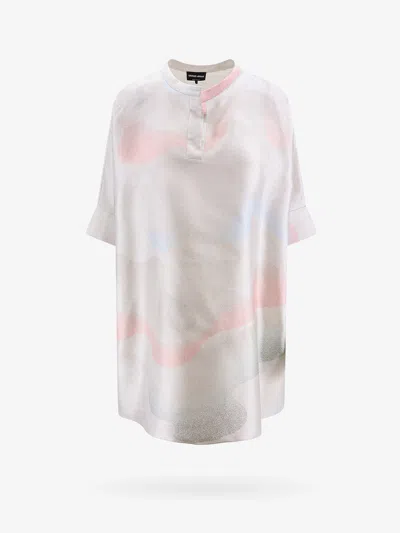 Giorgio Armani Oversized Printed Silk Blouse
