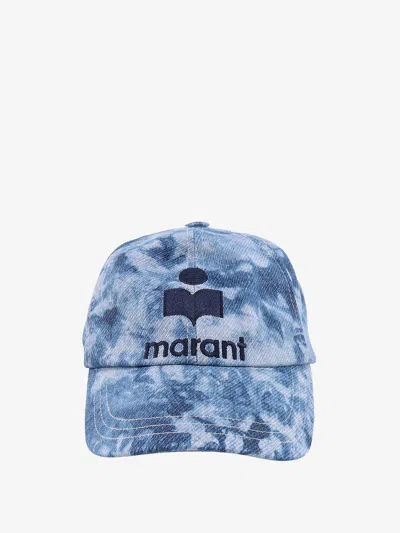 Isabel Marant Tyron Tie-dye Logo Baseball Cap In Blue