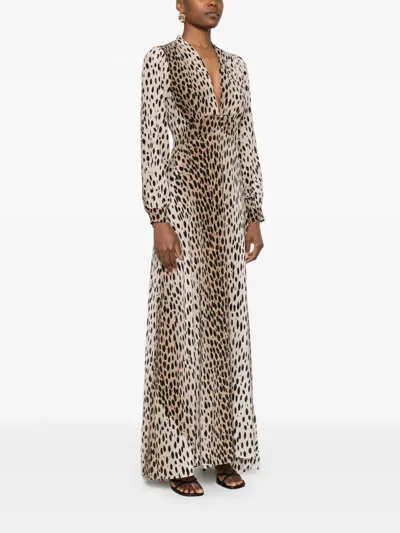 Rixo London Emory Printed Silk Maxi Dress