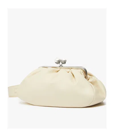 Weekend Max Mara Women's Cubico Handbag Beige | 2525516194600015 In White