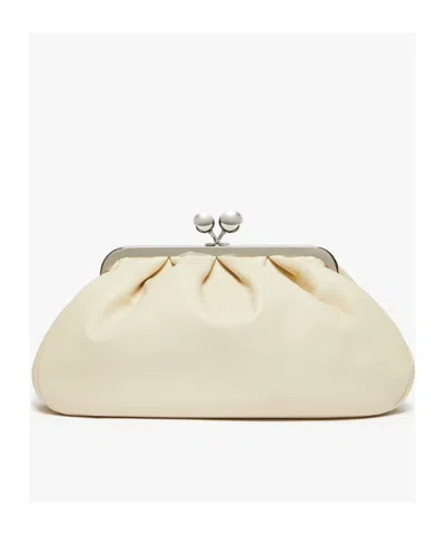 Weekend Max Mara Women's Cubico Handbag Beige | 2525516194600015 In White