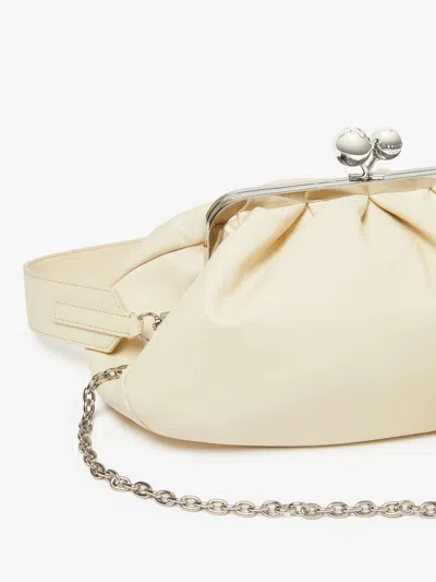 Weekend Max Mara Women's Cubico Handbag Beige | 2525516194600015 In White