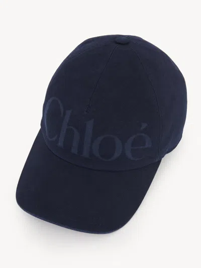 Chloé Faded Cotton Cap With Curved Brim