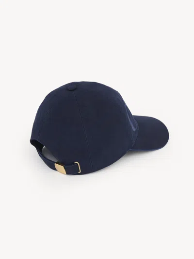 Chloé Faded Cotton Cap With Curved Brim