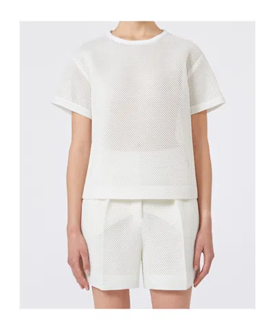 Max Mara Mesh Short-sleeved Top