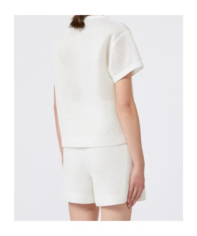Max Mara Mesh Short-sleeved Top
