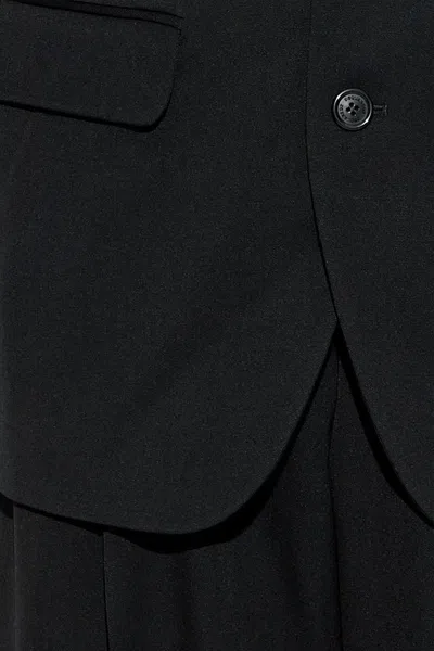 Dsquared2 Tailored Wool Suit Set Pockets In Black