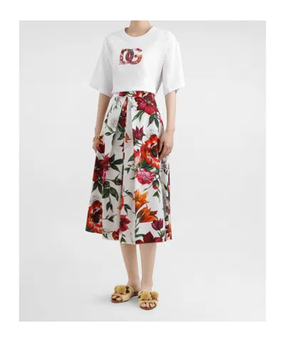 Dolce & Gabbana Dg Logo T-shirt In Multi