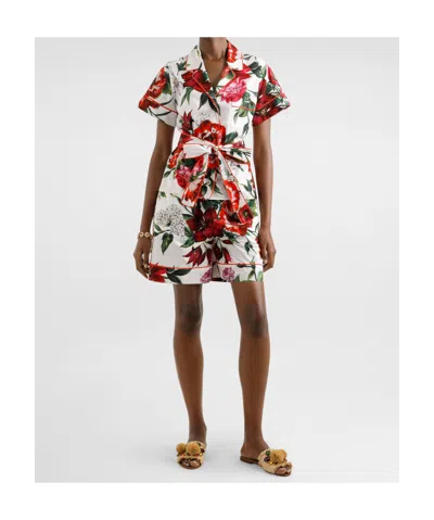 Dolce & Gabbana Flower-print Poplin Vanity Shirt
