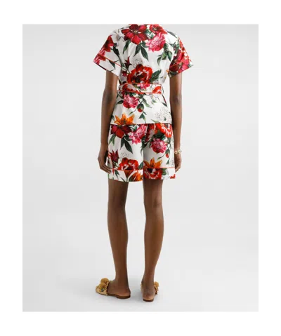 Dolce & Gabbana Flower-print Poplin Vanity Shirt