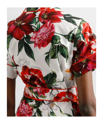 Dolce & Gabbana Flower-print Poplin Vanity Shirt