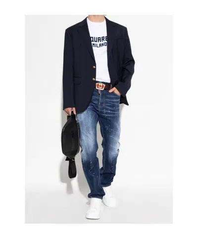 Dsquared2 Distressed Belt Loop Trousers