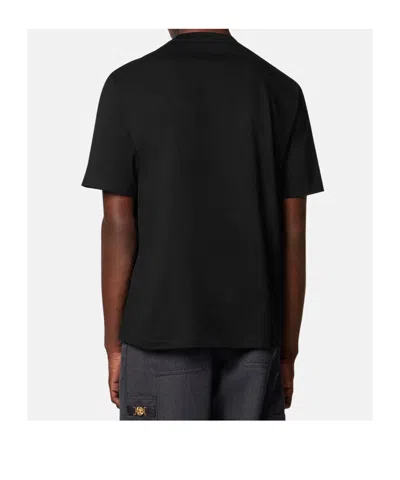 Versace T-shirt With Logo In Black