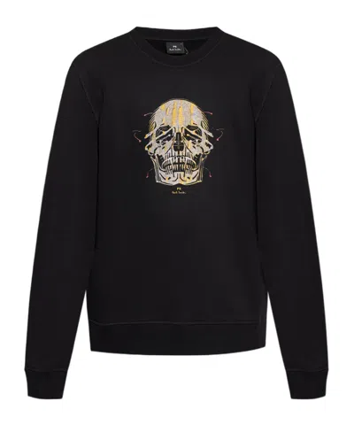Paul Smith Crewneck Sweatshirt With Artistic Skull Print