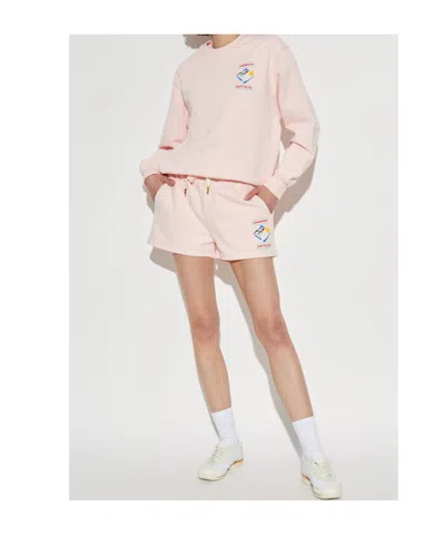 Casablanca Mountain Sports Crewneck Sweater In Pink