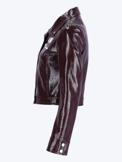 Courrèges Vinyl Blazer With Collared Neck And Long Sleeves