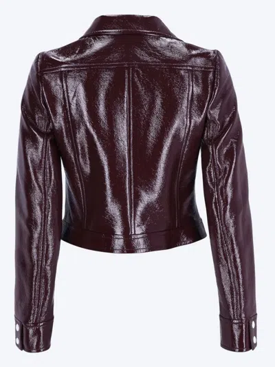 Courrèges Vinyl Blazer With Collared Neck And Long Sleeves