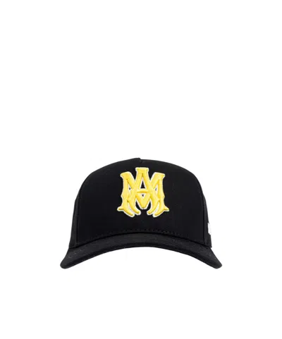 Amiri Ma Outline Canvas Hat In Black