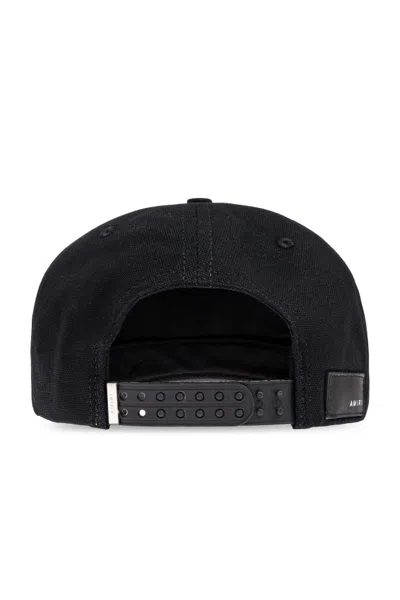 Amiri Ma Outline Canvas Hat In Black