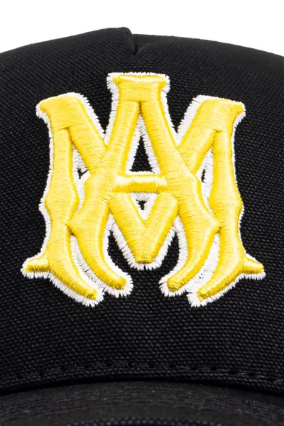 Amiri Ma Outline Canvas Hat In Black