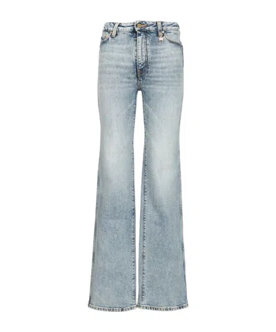 Amiri Slim With Ma Quad Patch Jeans Light Blue In Blue