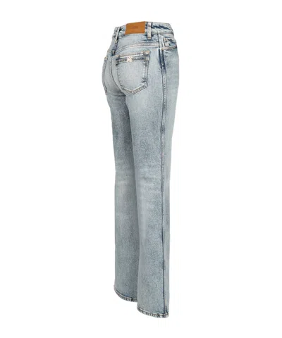 Amiri Slim With Ma Quad Patch Jeans Light Blue In Blue