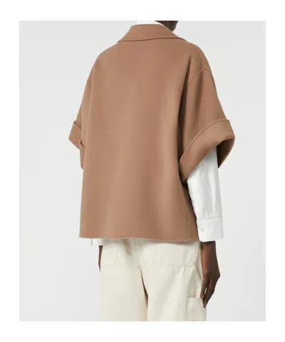 Weekend Max Mara Coat Double-breasted Front Pockets In Pink