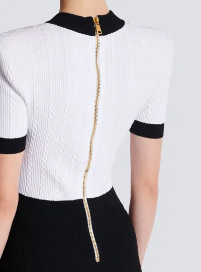Balmain Two-tone "bodycon" Dress