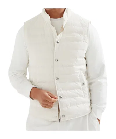 Brunello Cucinelli Men Water-resistant Microfiber Lightweight Down Vest