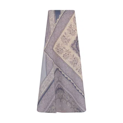 Zimmermann Lucky Floral Linen Midi Skirt In Blue