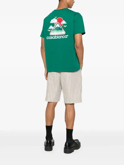 Casablanca Montagne Ondulee Crewneck T-shirt