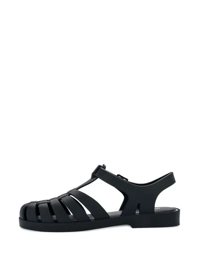 Melissa Possession Strappy Flat Sandals In Black