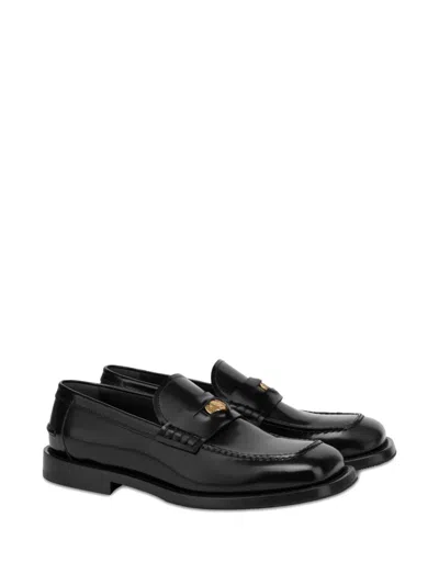 Moschino Classic Penny Loafer With Stacked Heel