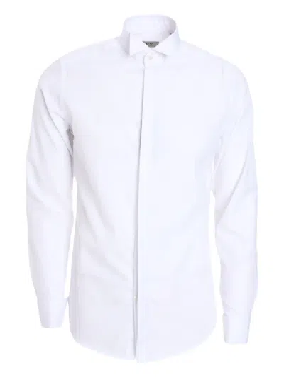 Corneliani Camicia Bianca In Cotone