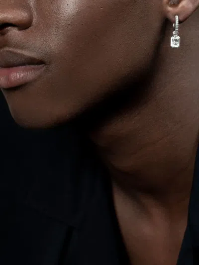 Dower & Hall Single Rectangular-cut Charm Earring