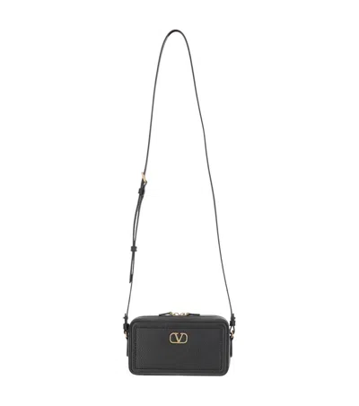 Valentino Garavani Altime Zippered Shoulder Bag In Black